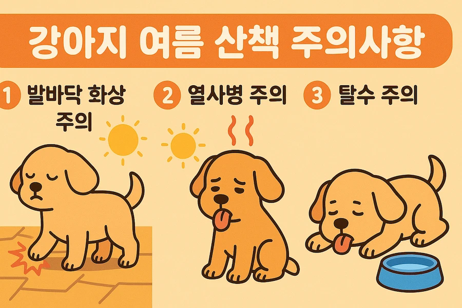 강아지 여름 산책 주의사항