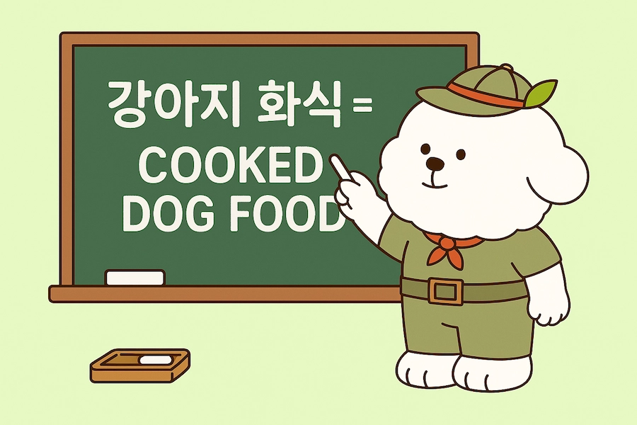 강아지 화식 영어로는 뭐라고 할까요?