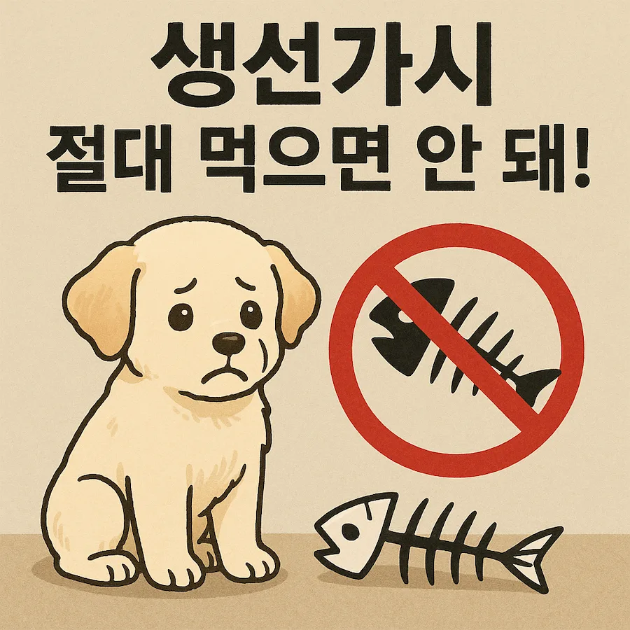 강아지 생선 가시 먹어도 되나요?
