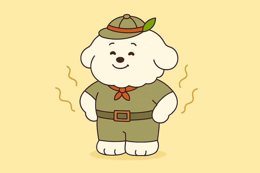강아지 꼬순내